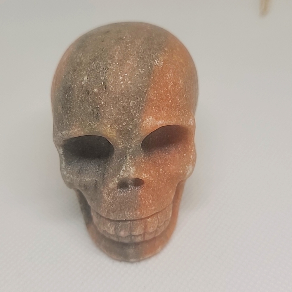 Natural Crystal  Gemstone Skull